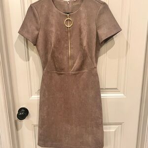 Calvin Klein Taupe Short Sleeve Dress
